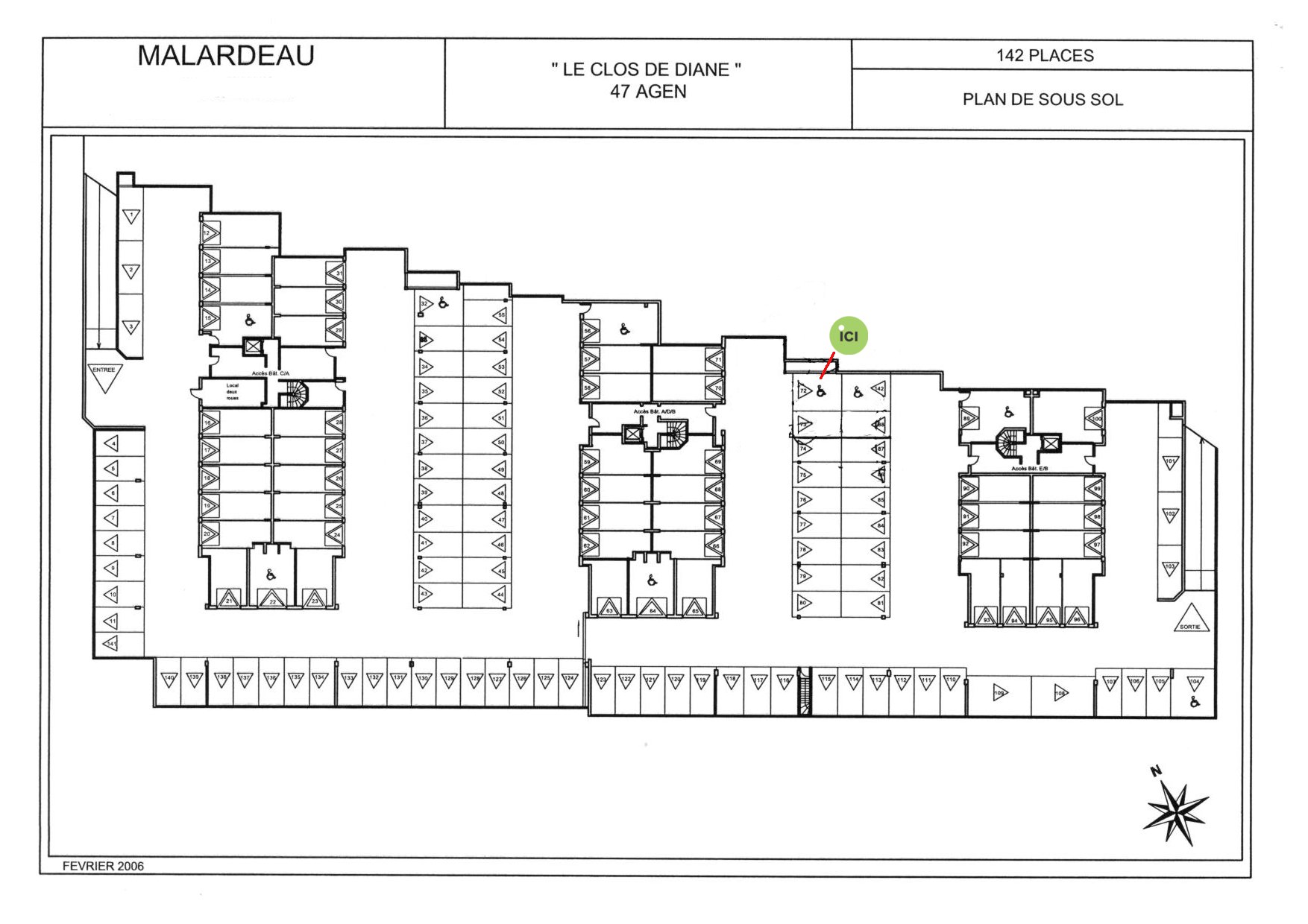 Plan du sous-sol / parking